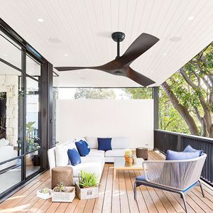 52-Inch 3 Abs Blade Buitenplafondventilator Met 6-Speed Omkeerbare Dc Motor Woonkamer Slaapkamer Gebruik Zonder Licht - Product Image 2