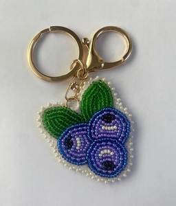 Boho Chic Embroidery Beaded <b>Keychain</b> Handmade Colorful Beadwork Purse Accessory for Women - Product Image 2