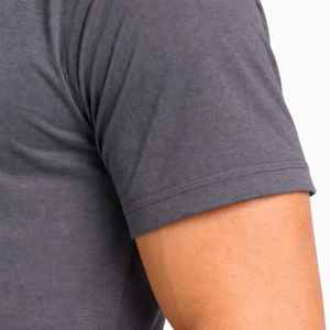 Camiseta de Algodón con Cuello en V para Hombre, Precio de Fábrica al por Mayor, Impresión de Logotipo Personalizado, Camisetas Básicas Lisas con Cuello en V para Hombre, Tallas Grandes - Product Image 2