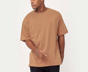 เสื้อยืดแฟชั่นใหม่ผู้ชาย ผ้าฝ้าย 100% สไตล์วินเทจ ซักแล้ว น้ำหนัก 250gsm เนื้อเจอร์ซีย์หนา สีพื้น ไซส์ใหญ่ - Product Image 2