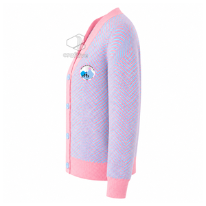 Jack And Jill Of America <b>Cardigan</b> <b>Sweater</b> Women's Embroidered Crest Button Front V-Neck Long Sleeve <b>Cardigan</b> Greek Life Apparel - Product Image 3