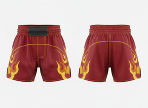Shorts de boxe Muay Thai de qualité supérieure, shorts de combat d'arts martiaux personnalisés, shorts d'entraînement de kickboxing pour hommes, vêtements de sport en tissu satiné - Product Image 4
