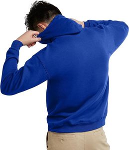 Bulk Wholesale Plain <b>Black</b> Hoodie Classic Fit Men’s Winter <b>Fleece</b> Sweatshirt - Product Image 1