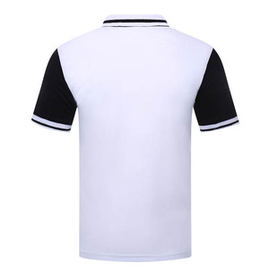 เสื้อคอสูงคุณภาพสูงสำหรับผู้ชาย ผ้าโพลีเอสเตอร์/คอตตอน แขนสั้น ปักโลโก้ตามสั่ง ผู้ผลิต OEM - Product Image 2