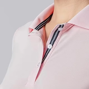 Vente en gros de chemises pour hommes et femmes, haut de gamme, respirantes, anti-rides, en tricot, à manches courtes, de haute qualité - Product Image 4