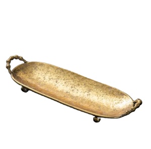 Bandeja Rectangular de plato de plata de estilo americano con asa Precio barato Bandejas multifunción decorativas de aluminio Artículos de decoración para el hogar - Product Image 3