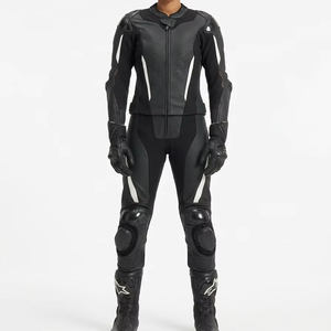 Traje de Cuero para Motociclista, Chaqueta y Pantalón de Cuero para Motocicleta, Personalizado - Product Image 1