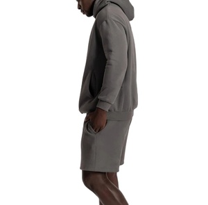 Ensemble sweat à capuche et short personnalisés Ensemble sweat à capuche et short unisexe pour femmes Ensembles de shorts et sweatshirts pour hommes - Product Image 6