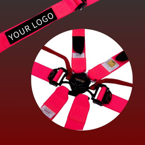 TBRACING ULTRA-D OEM ODM Harnais de course personnalisé 2 pouces FIA 8853-2016 6 points, boucle légère brevetée de Taïwan, sangle de entrejambe intégrée - Product Image 4