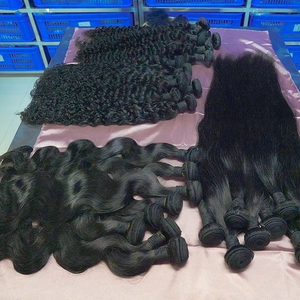 Extensiones de Cabello Humano Virgen Indio 100% Premium, Suaves, Naturales, Duraderas, de Lujo, Gruesas, Lisas, Reutilizables, con Doble Trama a Máquina, Todos los Colores - Product Image 4