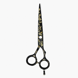Professional Black Gold Hair Cutting Scissors Stainless Steel Barber Shears for Salon - Product Image 1
