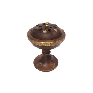 Luxury Islamic Home Decor <b>Sandalwood</b> <b>Incense</b> Burner for Daily Worship and Spiritual Rituals Traditional High Quality - Product Image 1