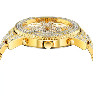 นาฬิกาควอตซ์ผู้ชาย ดีไซน์หรูหรา ประดับเพชรโมอิสซาไนต์ สไตล์ฮิปฮอป ระดับพรีเมียม พร้อมเพชรโมอิสซาไนต์สุดหรู - Product Image 2