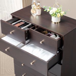 Cassettiera Contemporanea in Rovere per Arredamento Casa, 6 Cassetti, Marrone, per Appartamento e Camera da Letto - Product Image 4