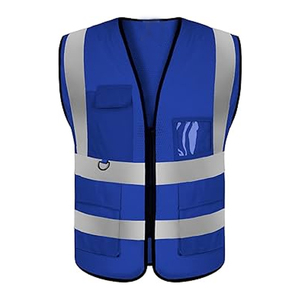 Gilet de sécurité réfléchissant haute visibilité, vêtements de sécurité unisexes, veste sans manches, logo personnalisé avec design haut de gamme, service OEM - Product Image 1