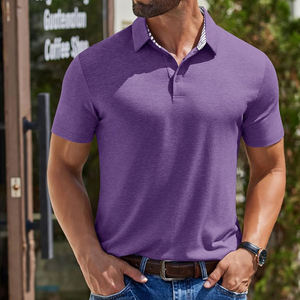 Polo homme personnalisé 2026 le plus confortable, respirant, léger, à manches courtes, col rabattu, coupe classique - Product Image 4