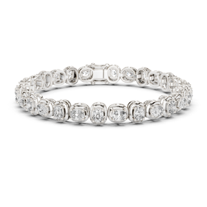 Bracelet tennis en argent sterling 925 de haute qualité avec diamants Moissanite, bijoux de luxe glacés, vente en gros - Product Image 1