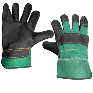 Guantes de Trabajo Antideslizantes y Transpirables de Nitrilo con Forro de Cuero Vacuno y Algodón, Equipo de Seguridad para Uso General y Deportes - Product Image 1