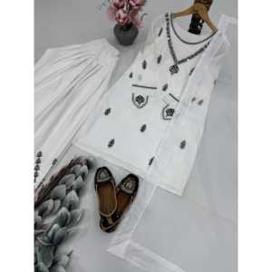 Conjunto de Top y Pantalón con Dupatta Elegante para Mujer, Ideal para Fiestas - Product Image 4