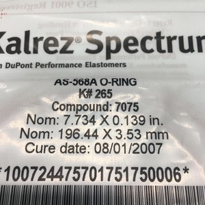 KALREZ AS-568A O-RING K # 265, COMPOUND: 7075 - Équipements et pièces semi-conductrices de confiance de renommée mondiale chez - Product Image 1