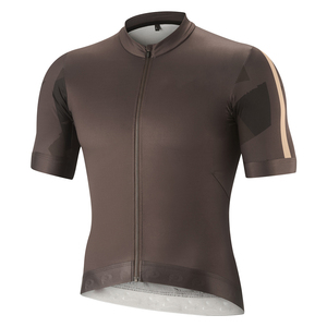 Maillot de cyclisme personnalisé pour homme, manches courtes, coupe ajustée, extensible, en spandex/polyester, maille fonctionnelle, fabricant de vêtements de sport OEM - Product Image 5