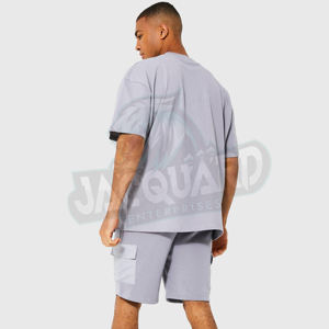 Ensemble court décontracté pour homme, été, 100% coton, séchage rapide, vêtements de sport, streetwear, fabriqué à Sialkot, Pakistan - Product Image 4