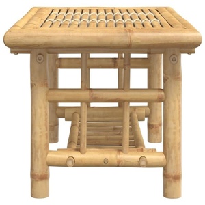 Mesa de Centro de Bambú con Diseño de Listones Naturales, Mueble Minimalista Moderno para Sala de Estar con Estante de Almacenamiento, Venta al Por Mayor - Product Image 4