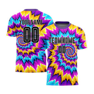 Custom Soft Fabric Short Sleeve Soccer Uniform Durable Quality Comfortable Fit Fully Printed Football Uniform For Training Use - Product Image 4