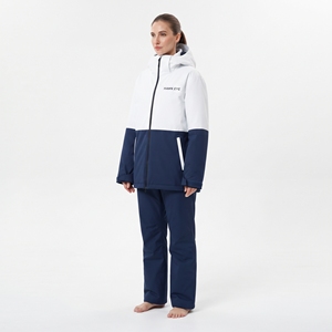 Traje de esquí cálido para mujer, impermeable, a prueba de viento, con capucha, ropa deportiva para exteriores - Product Image 5