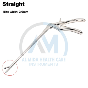 Al Mida Healthcare AMHC-R-12 Straight Neurosurgical Forceps 22cm <b>Bite</b> Width 2.0mm Manual Surgical Clamp CE Certified Instrument - Product Image 1