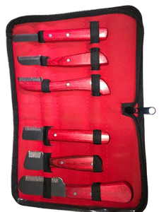 High Professional Piece Pet Grooming Stripping Knife <b>Set</b> Stainless Steel Blades with <b>Pink</b> Handles for Wire Coat Hand Stripping - Product Image 5