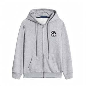 Sweat à capuche d'hiver tricoté 100 % coton respirant 340 GSM pour hommes GYM Active, style le plus récent, couleur unie, personnalisable, vente en gros - Product Image 2