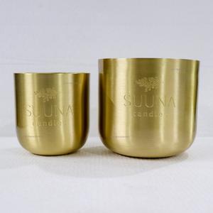 Portavelas de Latón Macizo Hecho a Mano, Sin Humo, Portátil, con Logotipo Personalizado, Resistente al Calor, Duradero, para Velas Votivas de Soja, 16 Oz, para el Hogar - Product Image 5