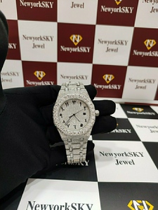 Reloj de Lujo NewyorkSKY con Diamantes, 41 mm, Redondo, de Acero Inoxidable, Analógico, de Cuarzo, para Hombre, con Cierre Desplegable - Product Image 2