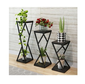 Support à plantes design haut de gamme, robuste, en métal, pour intérieur et extérieur, à plusieurs niveaux, pour balcon et décoration de jardin - Product Image 3