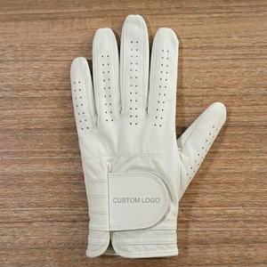 Gant de golf personnalisé en PU anti-UV avec fentes pour les doigts, main gauche, design perforé respirant, logo OEM, fermeture réglable, accessoire de golf - Product Image 4
