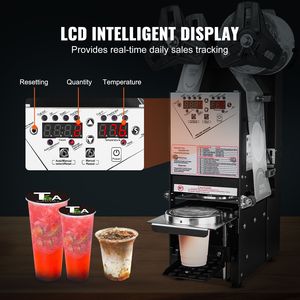 Macchina Sigillatrice Elettrica per Tazze ad Alta Velocità 500-650 Tazze/Ora, Altezza 180mm, Tecnologia di Sigillatura a Caldo per Tazze da 90/95mm - Product Image 5