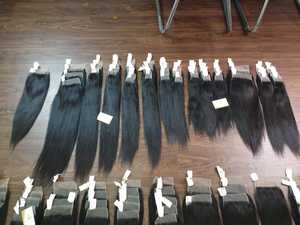 Minh Khang Premium Hair Best Price Wholesale <b>Curly</b> Wavy Closure Frontal 100% Vietnam Human Hair Luxury Deep Wave <b>Extension</b> - Product Image 2