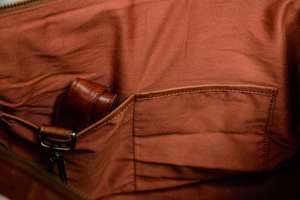 กระเป๋าหนังแท้แฟชั่นสำหรับใส่ผม/เดินทาง/ใช้ในชีวิตประจำวัน สไตล์วินเทจ ขนาดใหญ่ พกพาสะดวก ระบายอากาศได้ดี น้ำหนักเบา มีซิป - Product Image 6