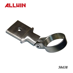 Modern Design Top Mount Handrail <b>Railing</b> Joiner Bracket Round Tube to Flat Bar for Hotel Applications - Product Image 3