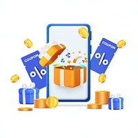 Aplicación Móvil de Cupones con Descuento en Varios Idiomas, Logotipo Personalizado, Versión Profesional para Internet, Compatible con Android/Linux/MAC - En Stock