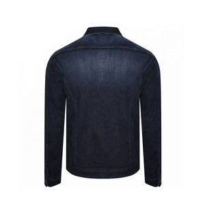 Chaqueta de mezclilla de algodón de color sólido para hombre, talla grande, con relleno de plumón, estilo casual, para primavera, con cierre de un solo botón. - Product Image 4