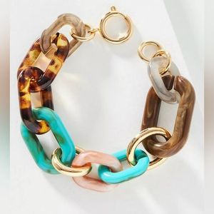 Premium Resin Link Chain Ornament <b>for</b> Minimalist Home Styling and <b>Decorative</b> <b>Accessory</b> Colorful Chunky Resin Link Chain - Product Image 3