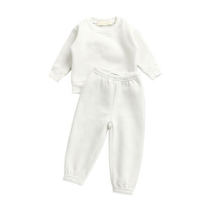 Custom Clothing Manufacturers Children's Hoodies Long Sleeves Kids Tracksuits <b>Sets</b> Fleece Fabric Kids Clothing Joggers <b>Sets</b> - Product Image 1