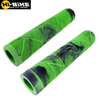 Poignées de vélo de montagne DABOMB MTB BMX DJ Enduro, motif croisé antidérapant, caoutchouc souple camouflage, design semi-évasé, 22,2 mm