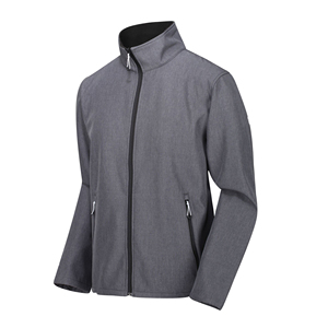 Veste Softshell Vintage Unie pour Homme Pearia Industry, Fermeture Éclair, Col Montant, Respirante, Imperméable, Coupe-Vent, 220g, Automne - Product Image 2