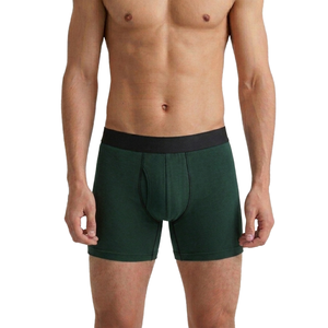 Vente flash - Sous-vêtements pour hommes avec logo personnalisé, longs, en coton, respirants, confortables, boxers pour hommes - Product Image 4