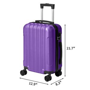 Set di Valigie Tre in Uno con Guscio Texturizzato Opaco, Senza Lucchetto TSA, Ruote Staccabili da 28 Pollici, Valigia Trolley in ABS da 20 e 24 Pollici - Product Image 2