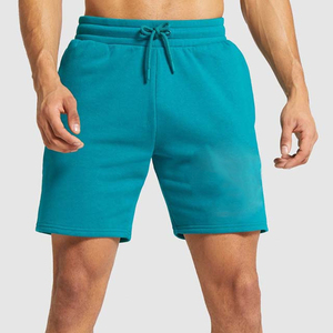 Shorts pour hommes bleu vif, doux, respirants, de haute qualité, en molleton personnalisé, pour le sport, la gym, décontractés, d'été, avec cordon de serrage - Product Image 2