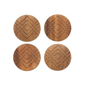 Juego de Posavasos de Madera Minimalistas Modernos para Mesa de Comedor, Barra de Cocina y Decoración de Cafetería - Product Image 3